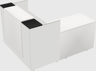 L-shaped modular reception