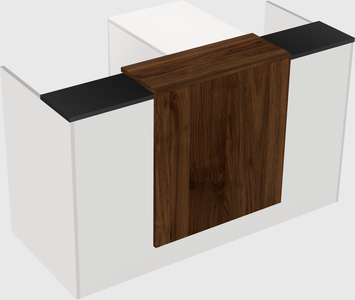 L-shaped modular reception