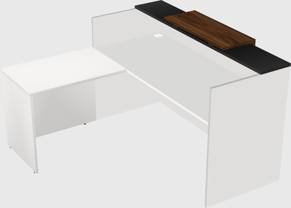 L-shaped modular reception