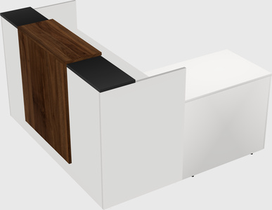 L-shaped modular reception