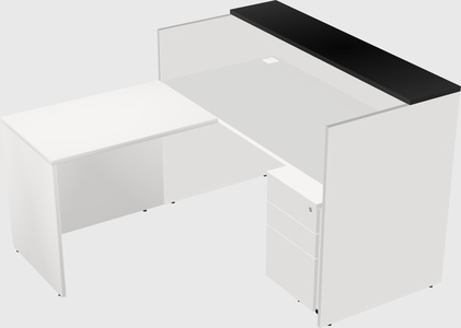 L-shaped modular reception