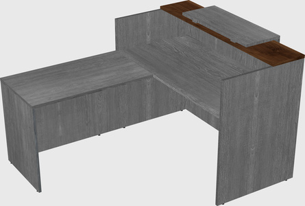 L-shaped modular reception