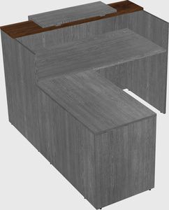 L-shaped modular reception