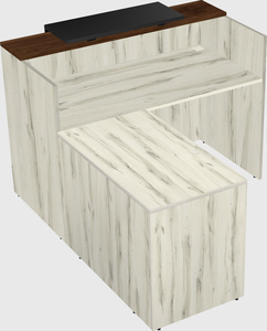 L-shaped modular reception