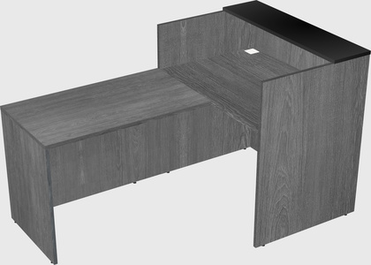 L-shaped modular reception