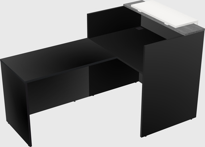 L-shaped modular reception