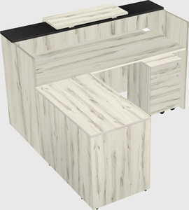 L-shaped modular reception