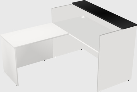L-shaped modular reception