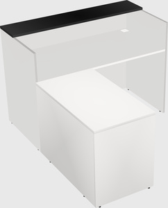 L-shaped modular reception