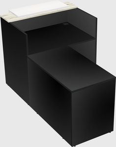 L-shaped modular reception