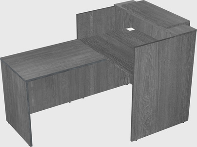 L-shaped modular reception