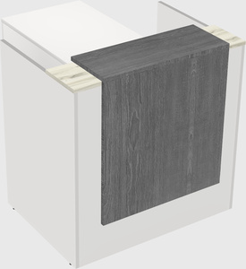 L-shaped modular reception