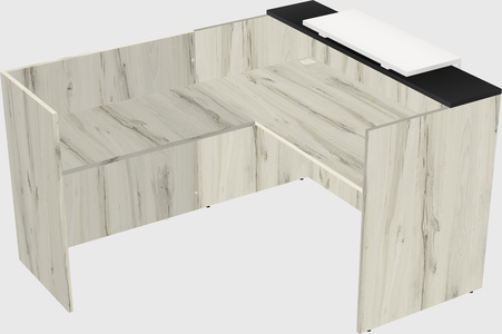 L-shaped modular reception