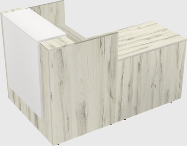 L-shaped modular reception