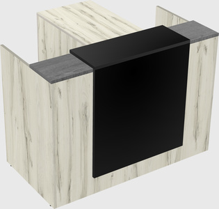 L-shaped modular reception