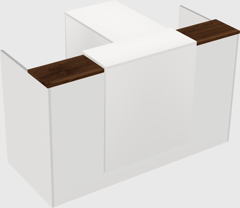 L-shaped modular reception