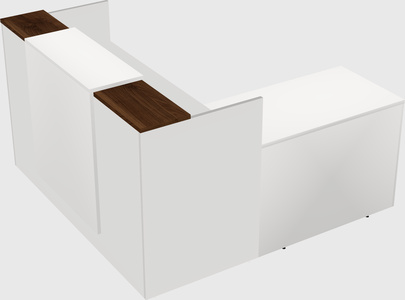 L-shaped modular reception
