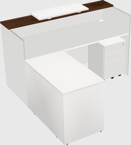 L-shaped modular reception