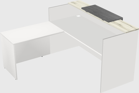 L-shaped modular reception