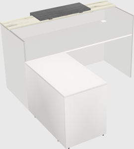 L-shaped modular reception