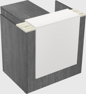 L-shaped modular reception