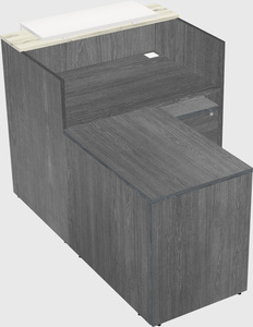 L-shaped modular reception