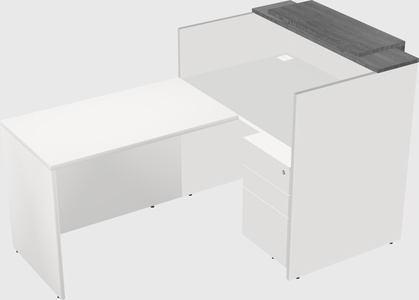 L-shaped modular reception