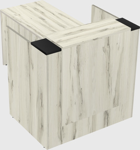 L-shaped modular reception