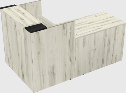 L-shaped modular reception