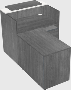 L-shaped modular reception