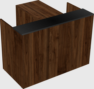 L-shaped modular reception