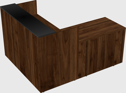 L-shaped modular reception