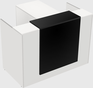 L-shaped modular reception