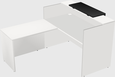 L-shaped modular reception