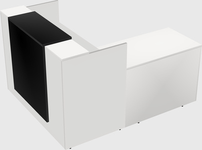 L-shaped modular reception