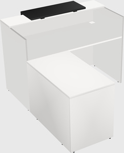 L-shaped modular reception