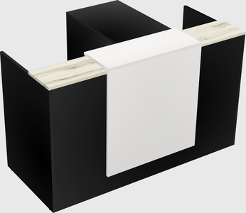 L-shaped modular reception