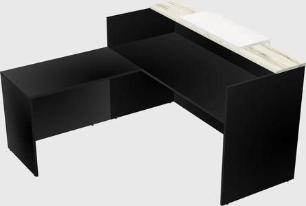 L-shaped modular reception