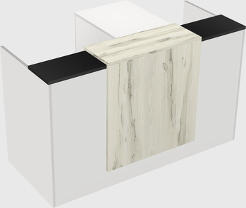 L-shaped modular reception