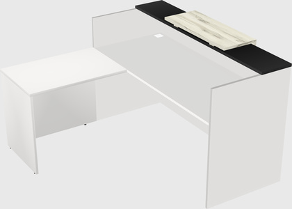 L-shaped modular reception