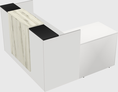 L-shaped modular reception