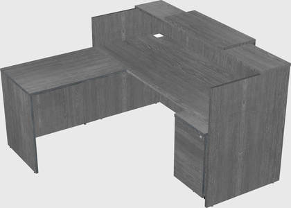 L-shaped modular reception