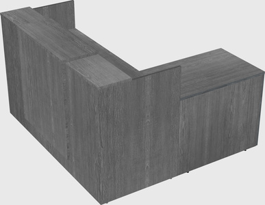 L-shaped modular reception