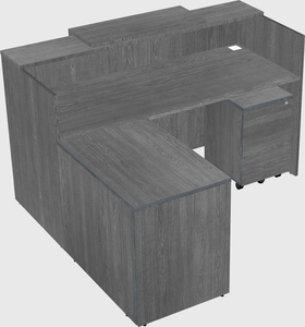 L-shaped modular reception