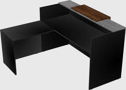L-shaped modular reception