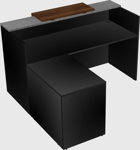 L-shaped modular reception