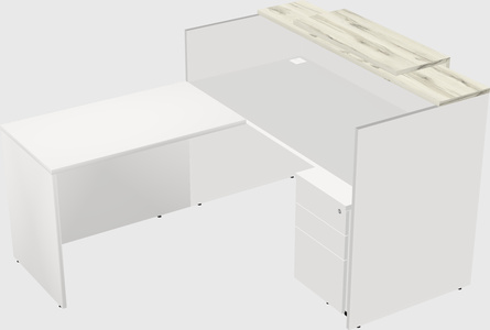 L-shaped modular reception