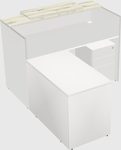 L-shaped modular reception