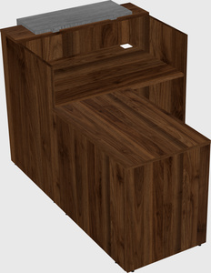 L-shaped modular reception