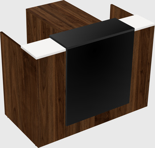 L-shaped modular reception